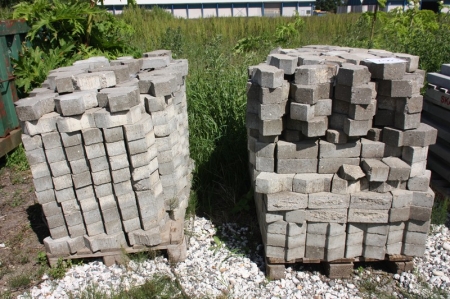 2 pallets of approx. 22 m2 SF concrete blocks