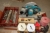 Metal power crosscut saw, Makita + 2 x power angle grinders, 125 mm dia, Makita, unused + 2 x scales + magnet trailer taillights + miscellaneous wood drill and drill bits