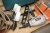 Compressor Güde + air tools: nailer, Paslode + nail for nail gun + 3 x clamp gun + power reciprocating saw, Makita