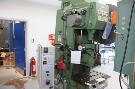 Eccentric press, KAFH-20 fitted with control box