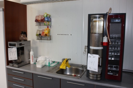 Coffee machine, Brewmatic + Wittenborg hot drinks vending machine
