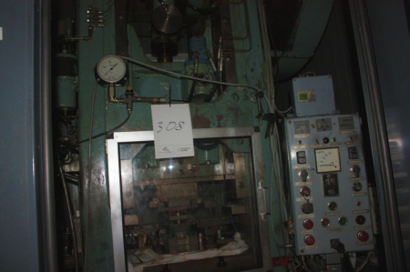 Eccentric press, DPF60 type KLH-60 + noise cabinet + decoiler
