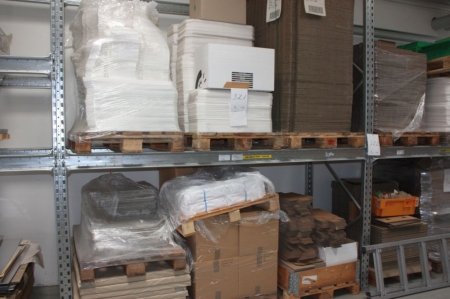 Content in 2 section pallet racks
