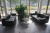 2 leather sofas + table + 4 plants