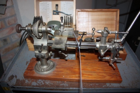 Precision Lathe for watchmakers, goldsmiths and silversmiths. Lots of accessories