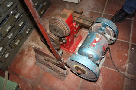 Cutter, flat iron cutter + bench grinder