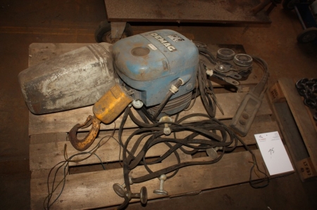 Electric hoist, Demag, with hook, 1000 kg