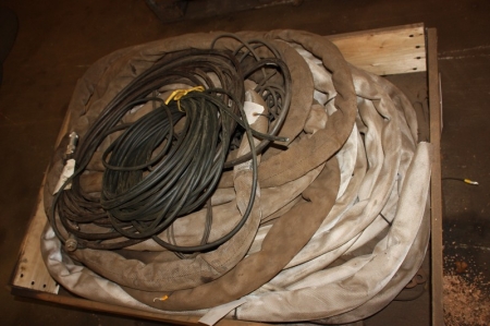 Pallet with welding cables, control cables, etc.