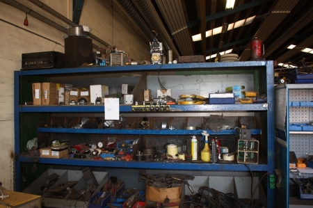 Steel Shelving with various content
