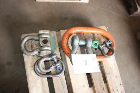 Shackles and lifting rings, etc.
