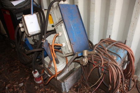 Pallet with safety boxes for stick welders, condition unknown