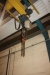 Overhead Crane, Demag electric hoist below gantry, 1000 kg + hook, 1000 kg, span about. 9 meters