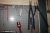 Tool panel containing various hand tools + mesh + sheet metal trolley