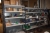 3 span steel shelving + content, including bearings, bearing cups for geared motors, stators, couplings for power cables, frames, blotches, the roller stand, pneumatic impact wrench, Rodcraft etc.