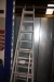 Aluminium stepladder, Zarges Z600, 1 x 8 Steps + aluminium ladder, 4 steps