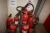 Various fire extinguishers (dry powder extinguishers)