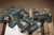 2 x cordless impact wrenchs, Makita + Cordless drill, Makita + 4 Batteries + 2 Chargers