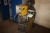 CO2 welder ESAB LAG 400 + wire feed box, ESAB A10-MEC 44 + welding cable + welding handle. Mounted in a frame on wheels