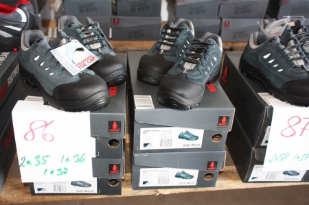 4 x safety boots: 2 x 35 + 1 x 36 + 1 x 37
