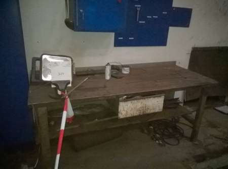 Work Bench with cabinets and tool panel