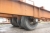Heavy duty trailer, (5). Length about 15 in total. Bracket for wheel loader