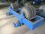 Set of driven roller support for welding, Hendricks 100 tons, year 2007, with total of 12 rubber coated wheels, Ø about 700 mm, complete with cables and remote control