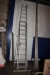 Aluminium stepladder, Zarges. 2 x 14 levels + aluminium ladder, Zarges, 10 steps