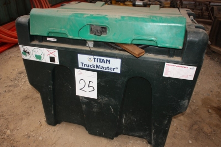 Diesel tank with pump, plastic, Titan Truck Master, type TM420