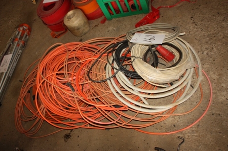 Lot miscellaneous power cable
