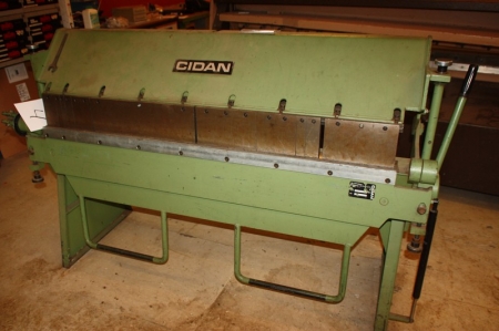 Manual folding machine, Cidan, type BMTMK, 1550/2, 5 mm