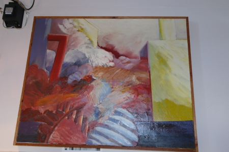 Oliemaleri, Poul Janus Ibsen, mål: 68 x 84 cm, sælges af privat, kun moms på salær