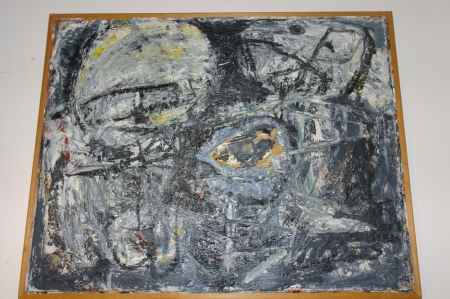 Oliemaleri, Gerner Kajberg, mål: 58 x 23 cm, sælges af privat, kun moms på salær
