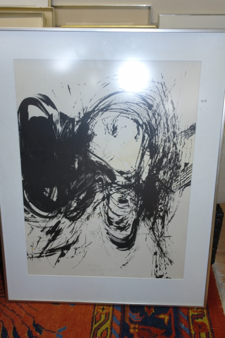 Lithography, proofs of Asger Jorn 1963. Dimensions 55 x 70 cm