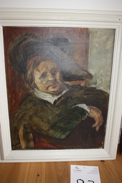 Painting signed after Frantz Neck, ca. 65 x 75 cm