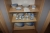 Parts of porcelain service 3 shelves in the closet, Bing & Grøndahl