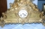 Mantel clock with bronze, Louis Phillippe, dimensions: 45 x 50 cm