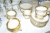 J & C Bavaria coffee service. 8 cups with gold and saucers