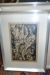 "Woodcuts" by Gunner Hossy 2 pcs. Dimensions: 43 x 52 cm + 45 x 48 cm + original drawing by Gunner Hossy. Dimensions 36 x 48 cm