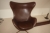 Armchair, "Egg", anniversary model. Arne Jacobsen. Leather and suede. Only produced in 999 copies. Chocolate brown leather and same color suede backing. Produced in 2008 by Fritz Hansen A / S. Comes unused in original packaging. File photo