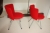 1 x polstret stol med rødt bolster, Erik Jørgensen. EJ 11. God stand. Billedet viser to stk, men stolen sælges enkeltvis, sælges af privat, kun moms på salær