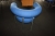 Polstret stol med blåt bolster, Erik Jørgensen, Pipeline (nogle mærket 55632). God stand. Arkivfoto, sælges af privat, kun moms på salær