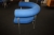 Polstret stol med blåt bolster, Erik Jørgensen, Pipeline (nogle mærket 55632). God stand, sælges af privat, kun moms på salær