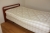 Adjustable bed, Hästen. 90 x 200 cm. Headboard and bedside table in hardwood