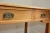 Desk, solid oak, with 3 drawers, key. Sold without content