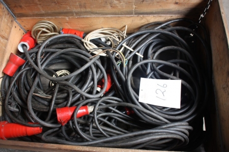Pallets with power cables