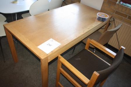 Spisebord, 6 personer + 6 stole
