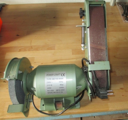 Combined bench and belt sander, POWER CRAFT