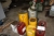 Lot of oil products, including 2 x Mobil Rarus 425 Air Compressor Oil + Mobile Vactra NO 2 + Shell ADRANA D 601.01. Mobile Met 151, Shell Tellus Oil, everything broached + cart with barrel and pump