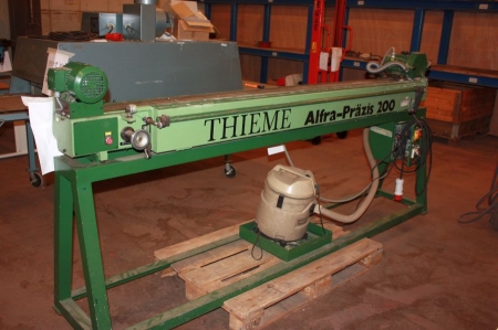 SQUEEGEE GRINDING MACHINE, Thieme ALFRA-Präzis 200 with extraction