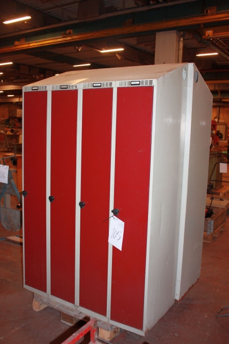 Lockers, 2x4 compartments